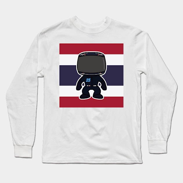 Alexander Albon Custom Bobblehead - 2022 Season Flag Edition Long Sleeve T-Shirt by GreazyL